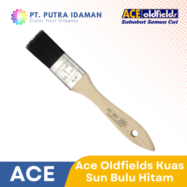 Ace Oldfields Kuas Sun Bulu Hitam